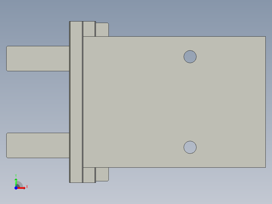 普通气爪PH01-25A前视图