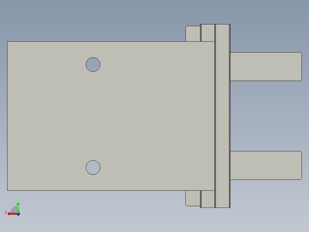 普通气爪PH01-25A后视图