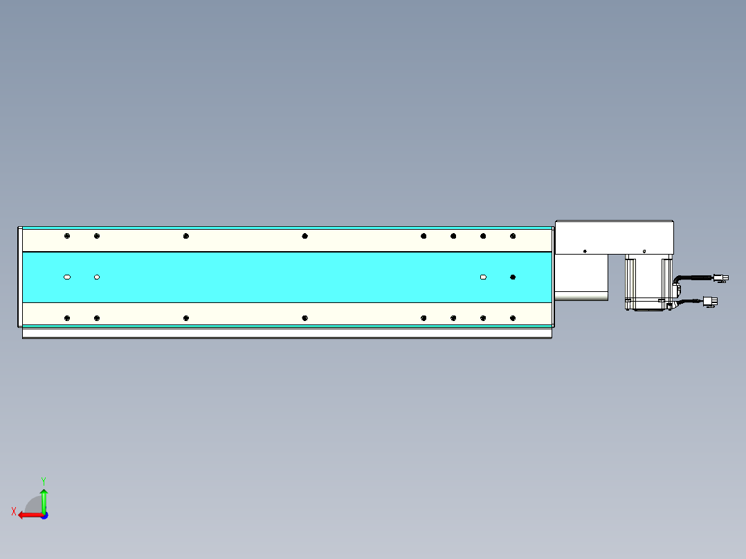威洛博VBC同步带传动一无尘环境VBC17-L45-S600-BR-ZP75-C3后视图