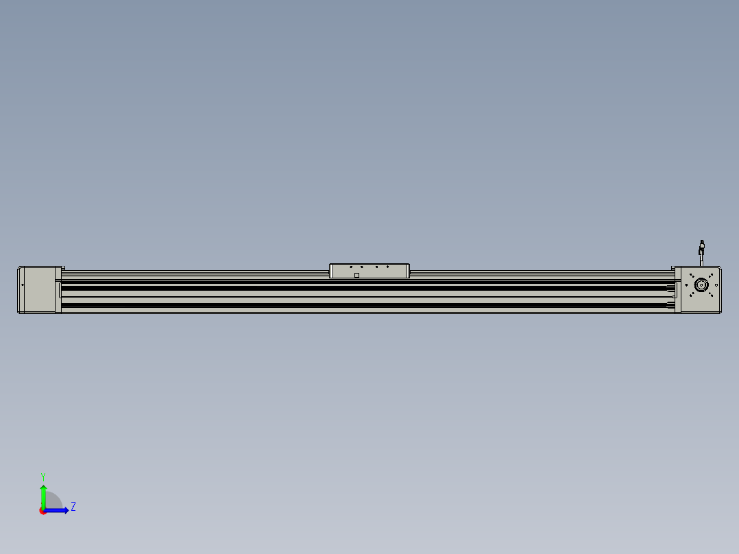 威洛博直线电机模组EB20-L224-S1550-L-ZP75-MS3-5K左视图