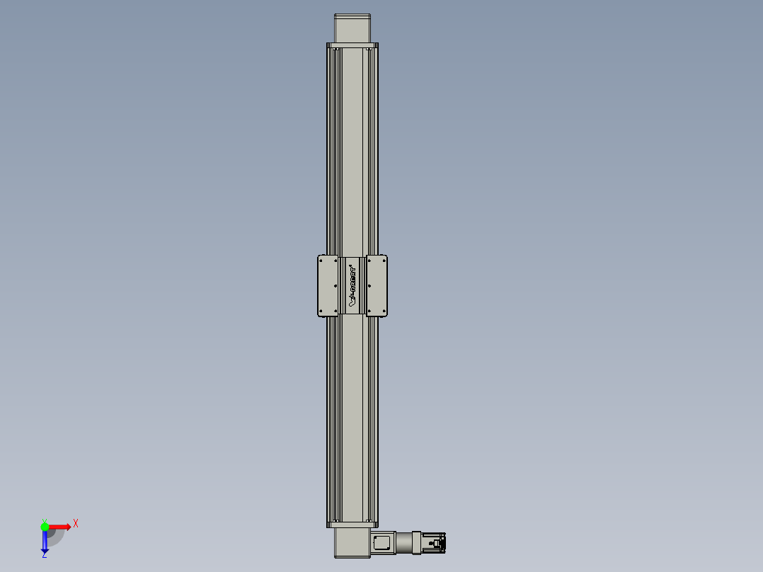 威洛博直线电机模组EB20-L224-S1550-L-ZP75-MS3-5K俯视图