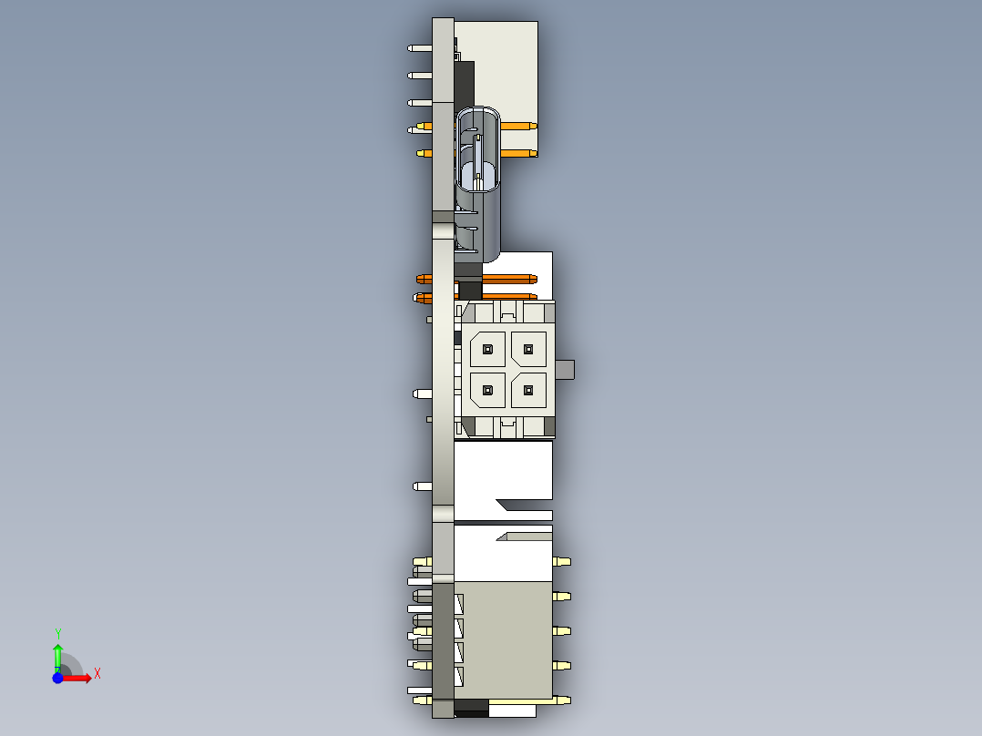 总线托洛板前视图