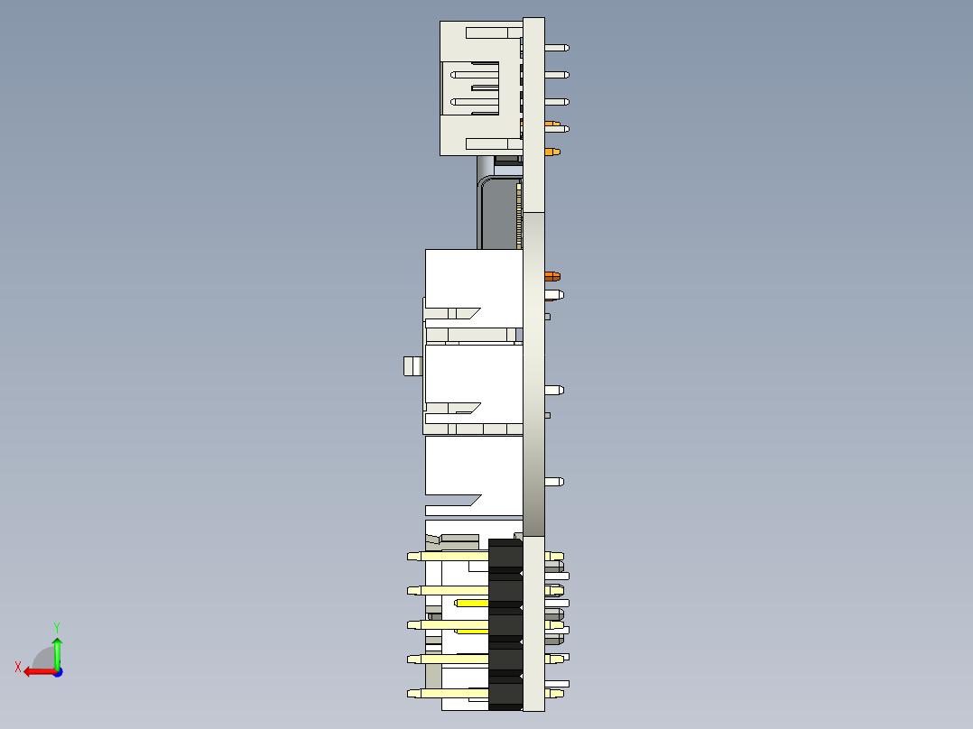 总线托洛板后视图