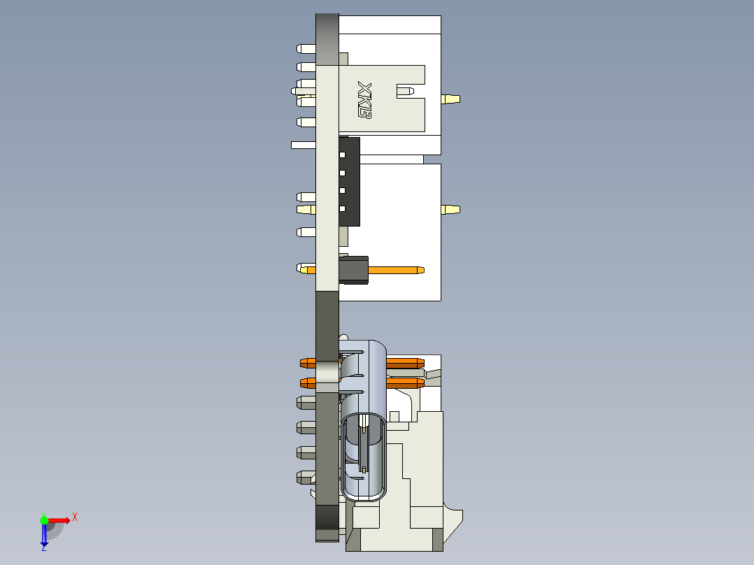 总线托洛板俯视图