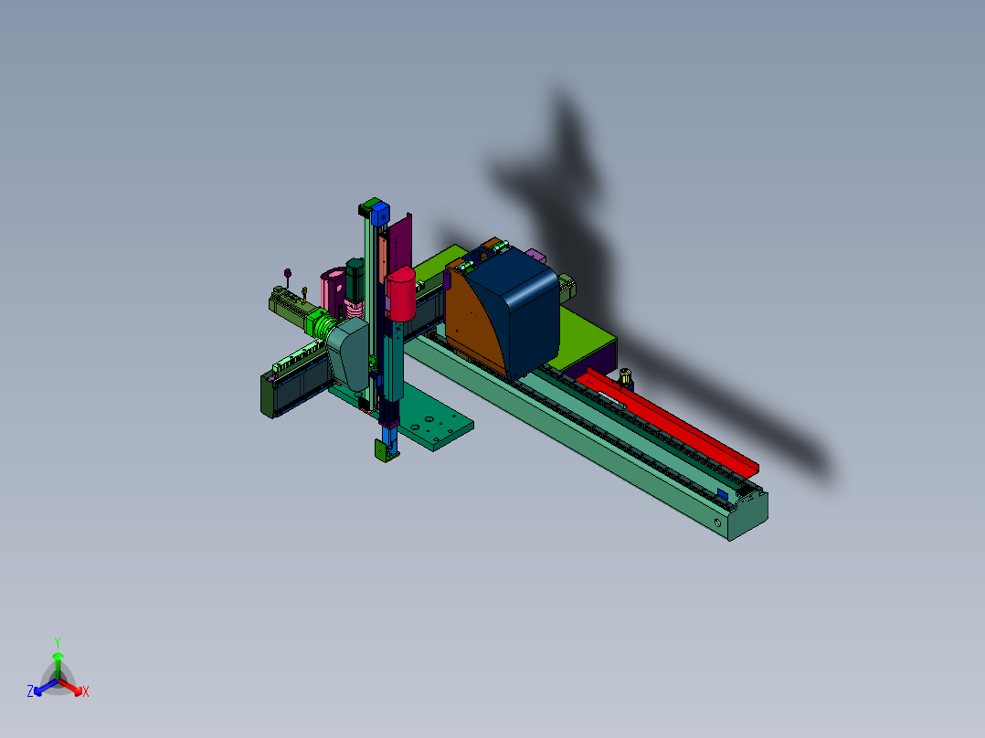 产线搬运的机器人抓手装置正等轴测图