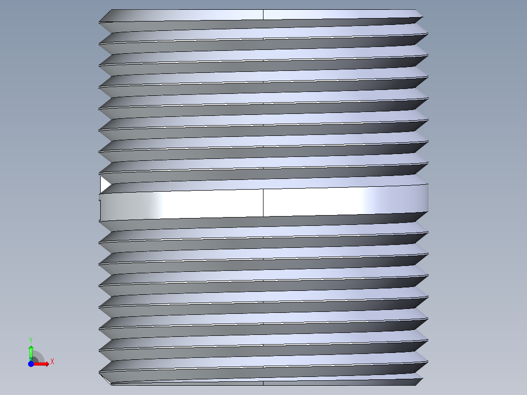 CPVC管件33-Sch80_Nipple_MPTxMPT_9861-133_1in x Close前视图