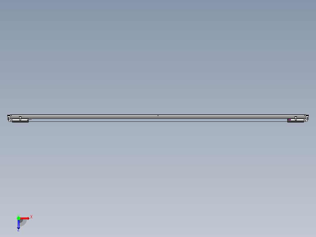 威洛博VL系列直线电机模组-2VL22H3-S3300俯视图