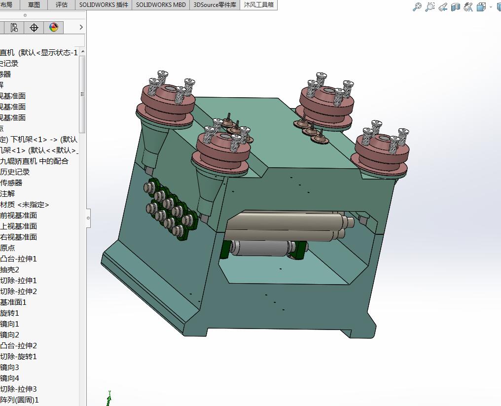 板料矫直机设计【三维SolidWorks】