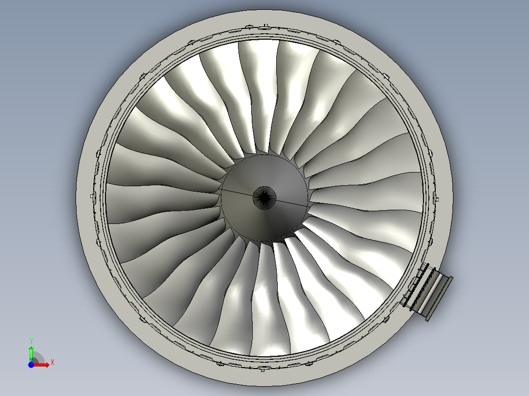 航空发动机前视图