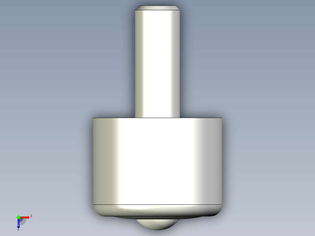 萬向滾珠54-3D多系列多零件图纸模型俯视图