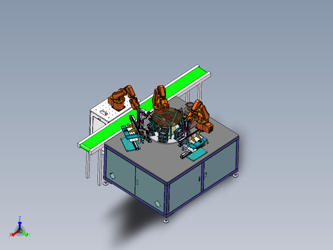 机器人上下料锁螺丝机图纸