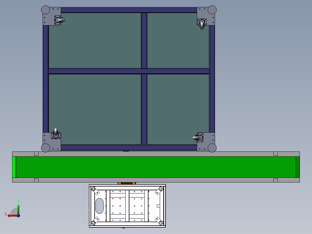 机器人上下料锁螺丝机图纸后视图