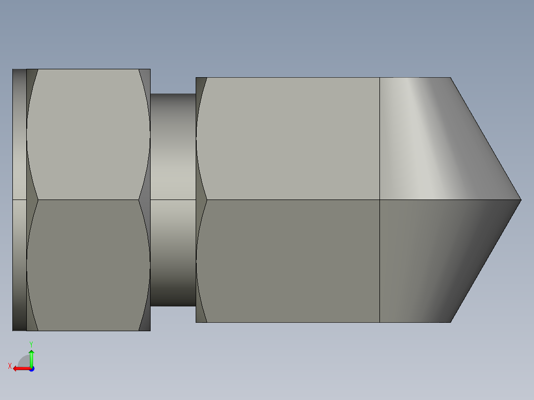 卡套式工业通用硬管接头20_dbu-s后视图