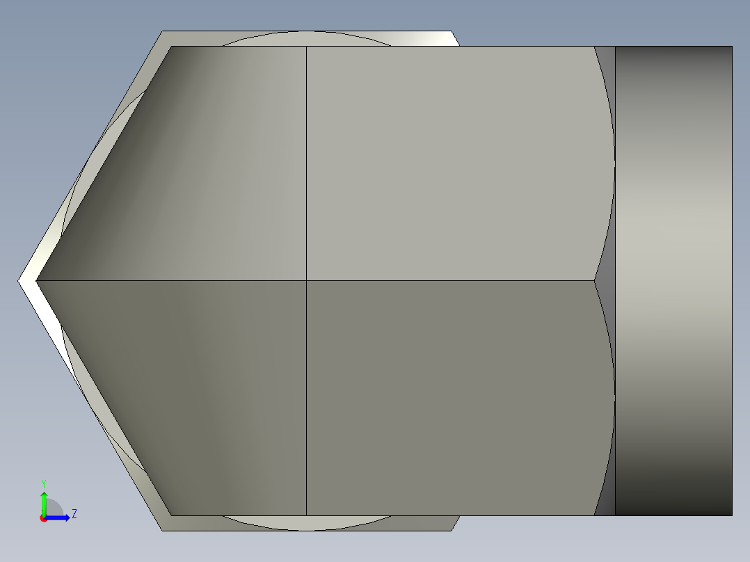 卡套式工业通用硬管接头20_dbu-s左视图