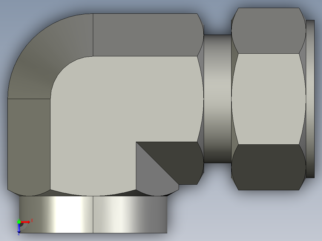 卡套式工业通用硬管接头20_dbu-s俯视图