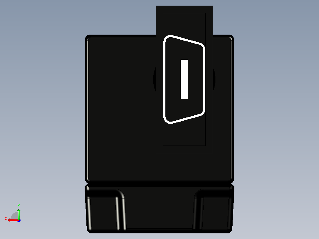 基恩士XG-035C_M_kc图纸模型后视图