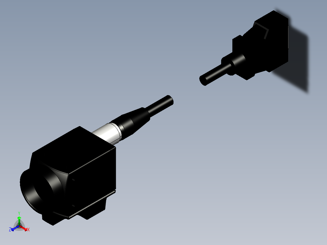 基恩士XG-035C_M_kc图纸模型正等轴测图