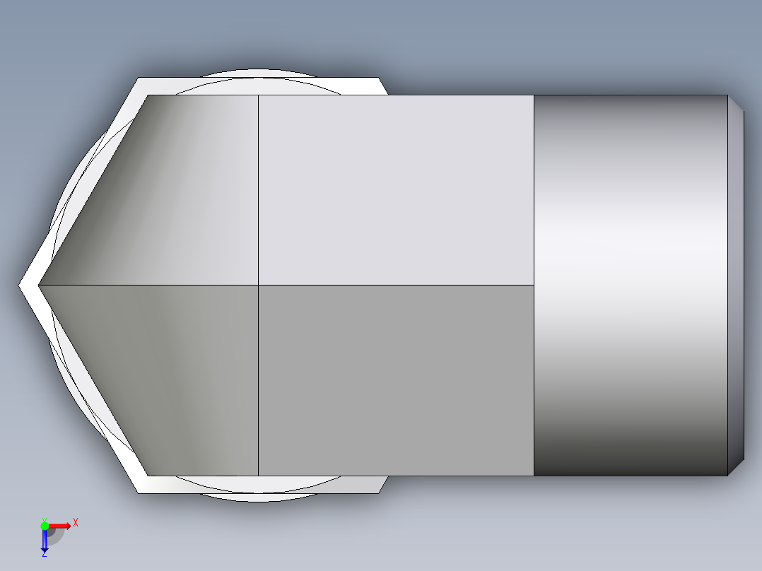 卡套式工业通用硬管接头EO_Adjustable_Locknut_elbow_WEE15LMOROMDCF俯视图