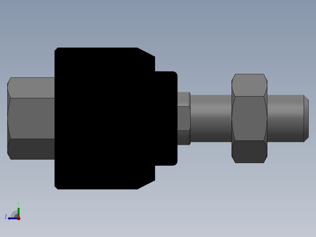 浮动连接头F-M8X125F右视图