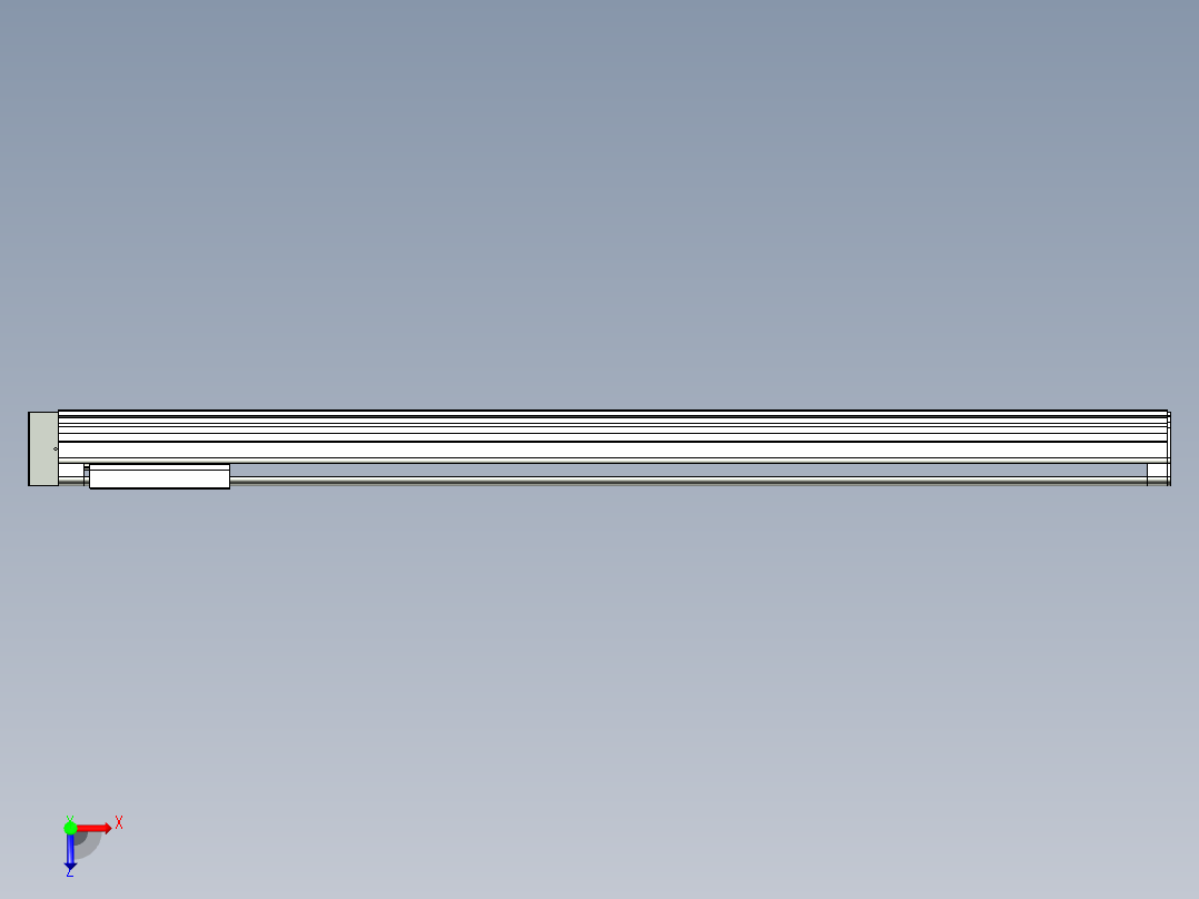 VF丝杆传动-一般环境VF27-Lxx-C-S1750-BL-ZP75-C3俯视图