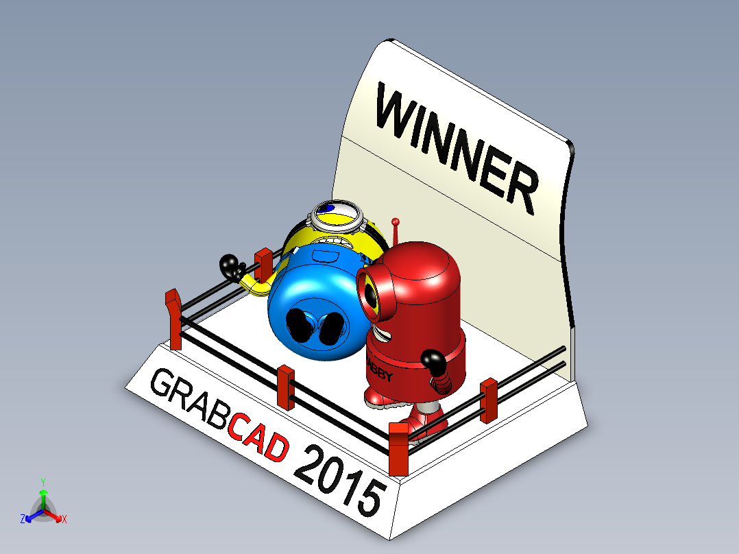 小黄人正等轴测图