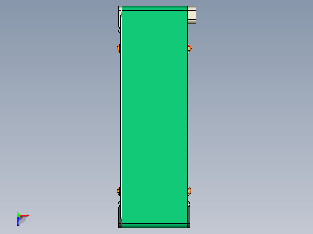 LE-XC4080-右边驱动重载皮带线-负载200kg俯视图