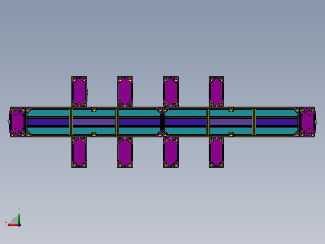 氮气弹簧装配线sw18可编辑后视图
