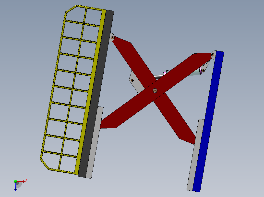 单叉固定机sw12可编辑俯视图