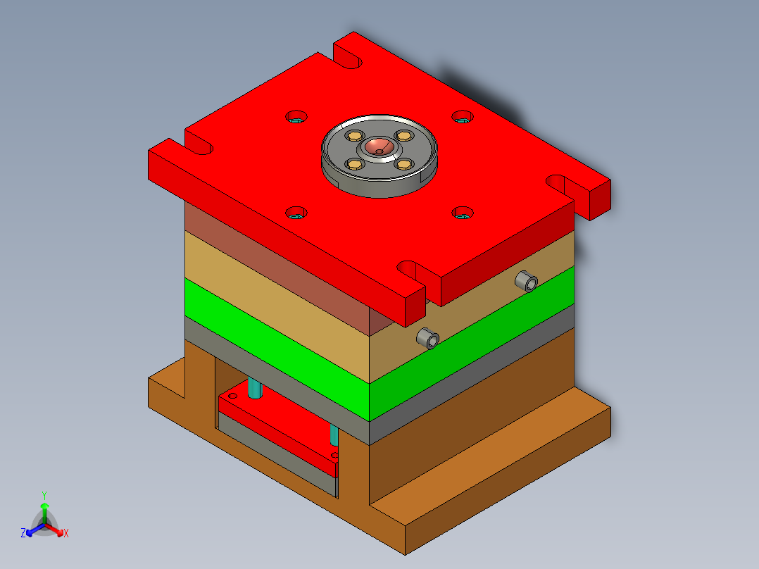 活动圈<span style='color: red'>注塑</span><span style='color: red'>模具设计</span>
