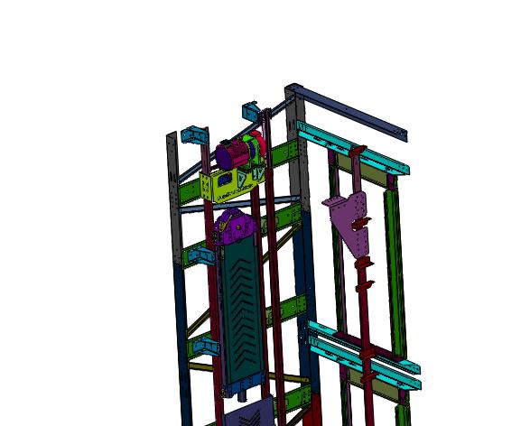 牵引两层电动升降货梯