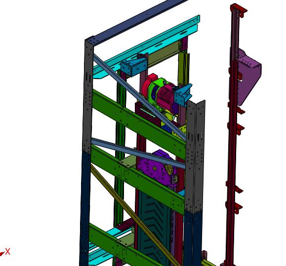 牵引两层电动升降货梯