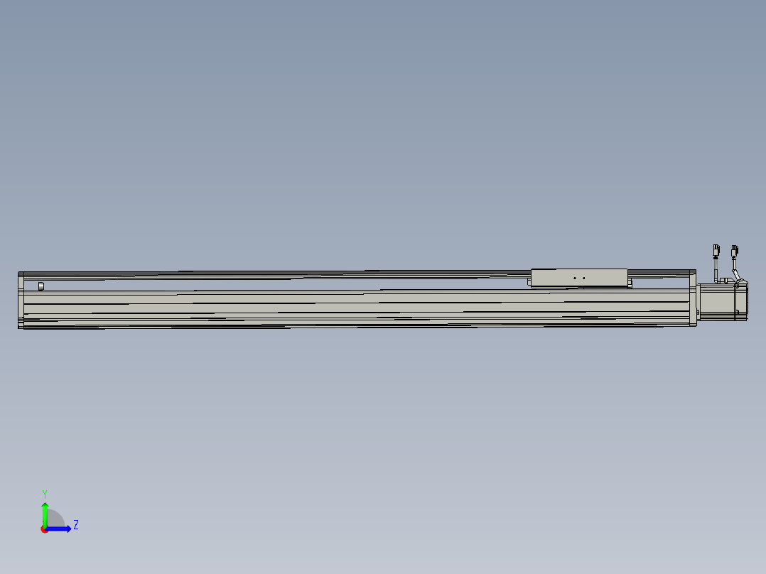 东锦丝杆传动-直线滑台模组DH210-C-L10-S1050-BC-P750W-C3左视图