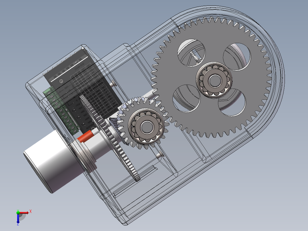 电动水果削皮机俯视图