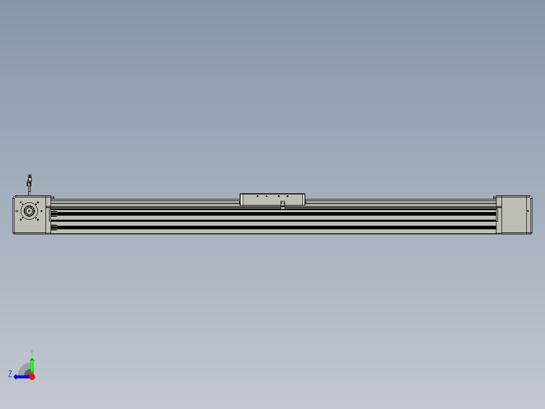 威洛博直线电机模组EB20-L224-S1350-R-ZP75-MS3-5K右视图