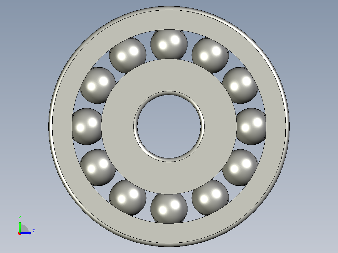 深沟球轴承635左视图