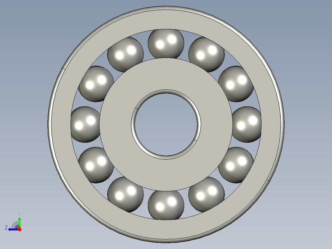 深沟球轴承635右视图