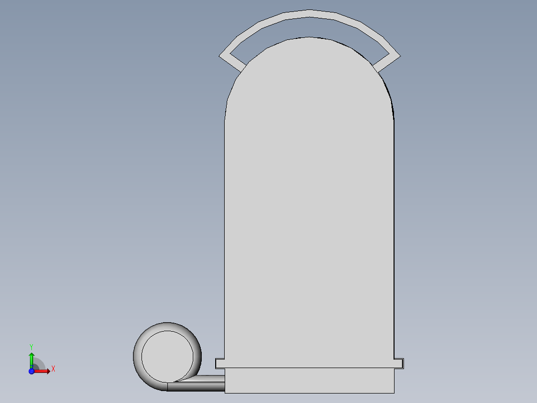 饲料生产加工用烘干装置前视图