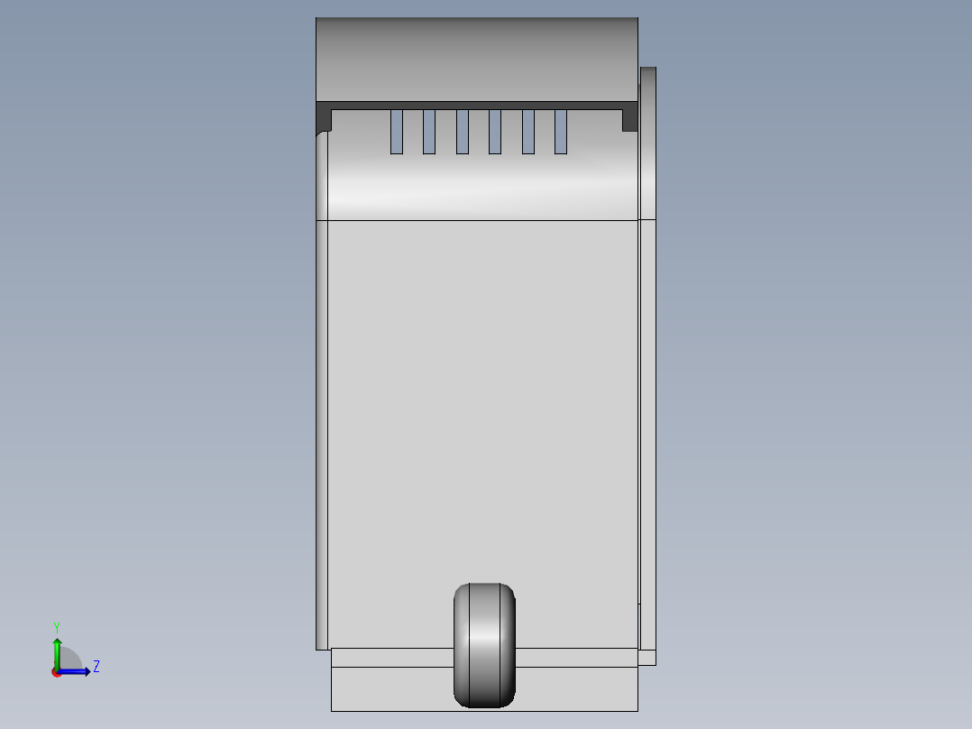 饲料生产加工用烘干装置左视图