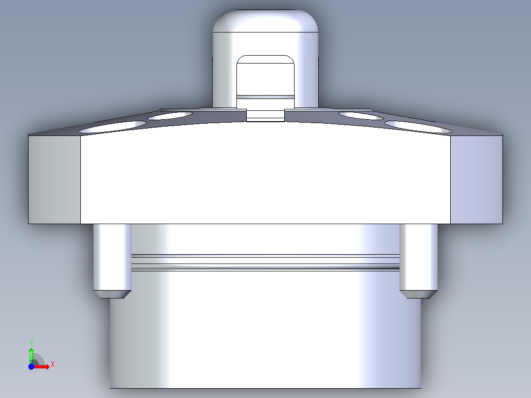KOSMEKSFK2140-G多系列多零件图纸模型前视图