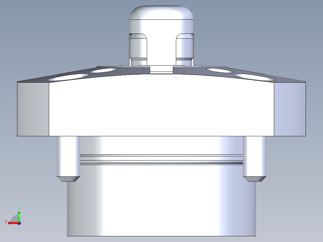 KOSMEKSFK2140-G多系列多零件图纸模型后视图