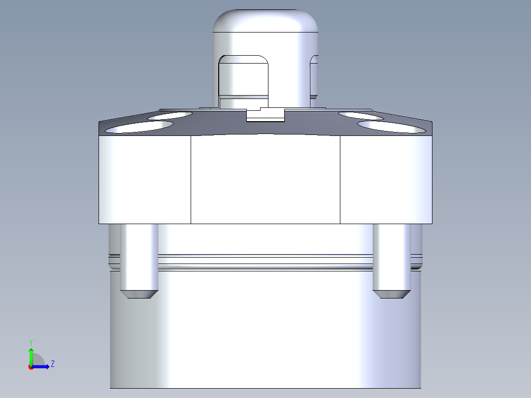 KOSMEKSFK2140-G多系列多零件图纸模型左视图
