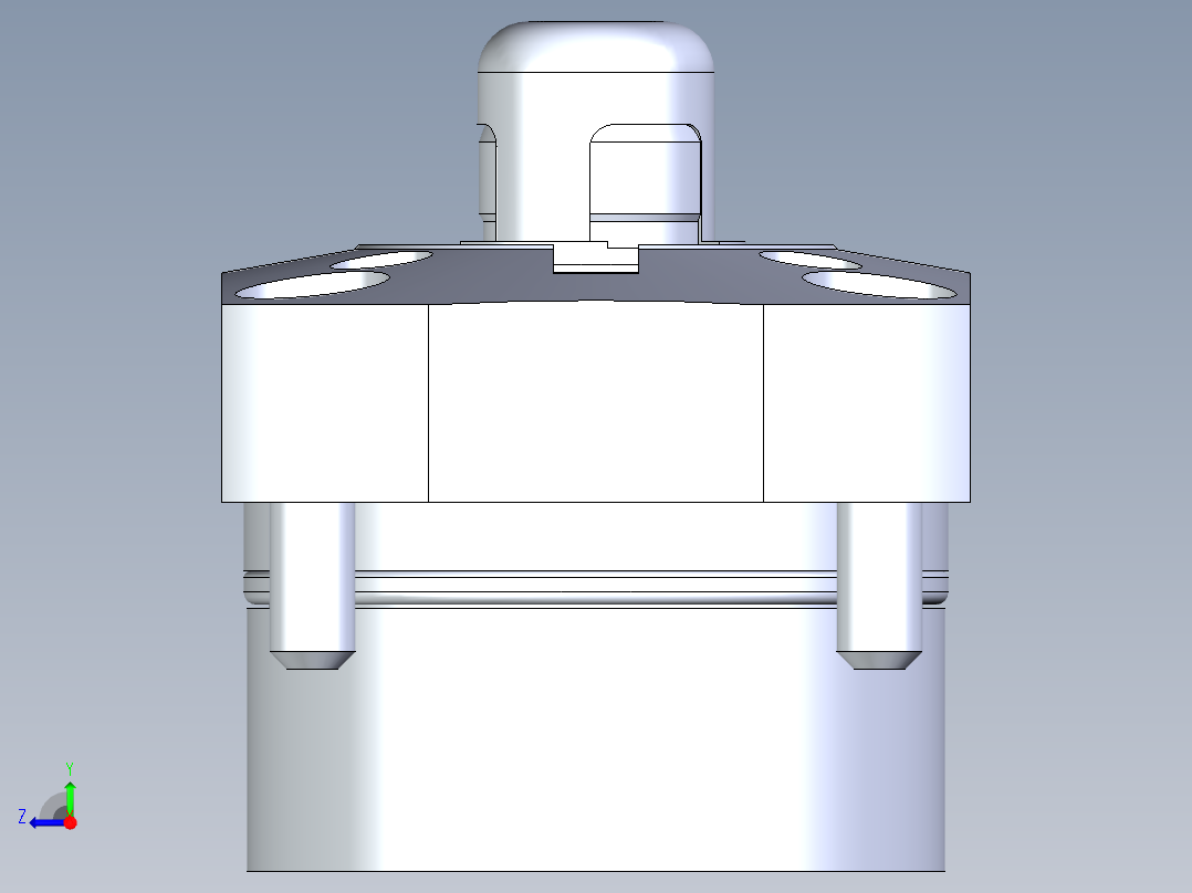 KOSMEKSFK2140-G多系列多零件图纸模型右视图