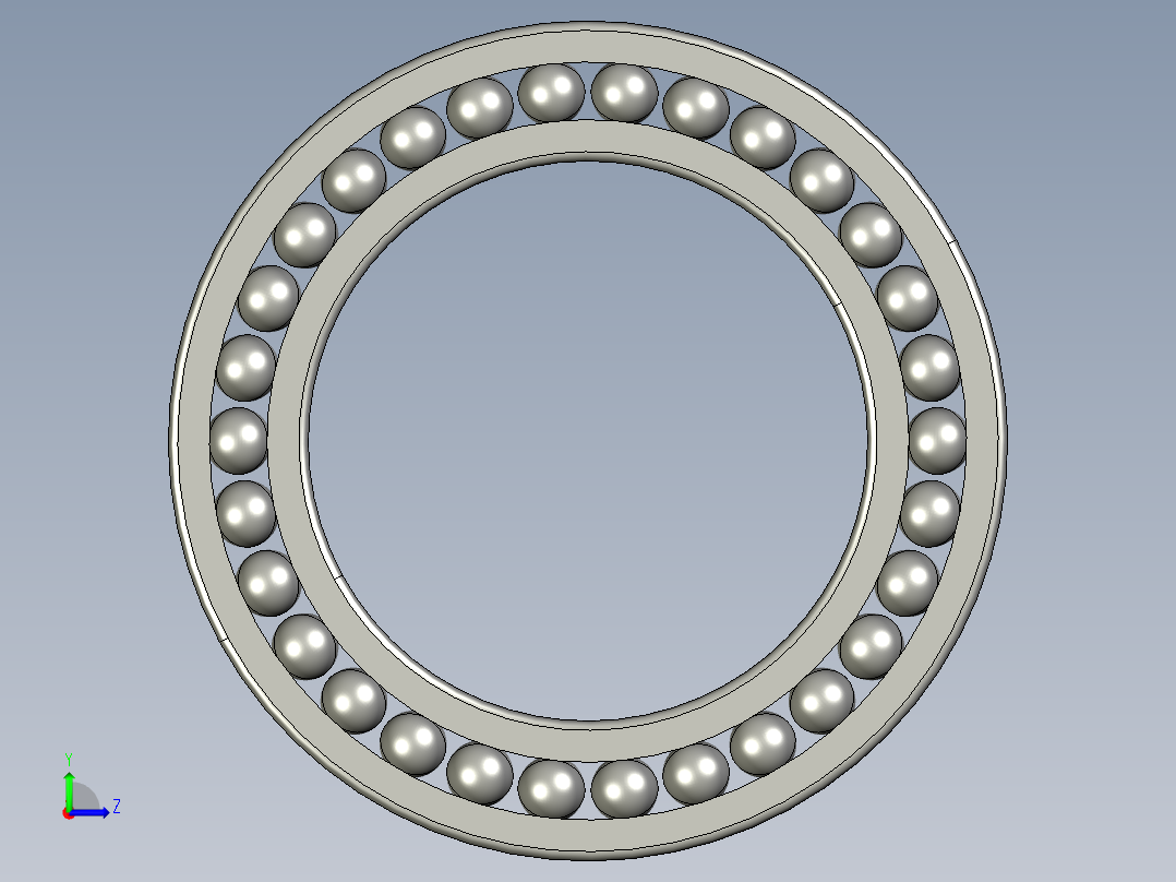 深沟球轴承6024左视图