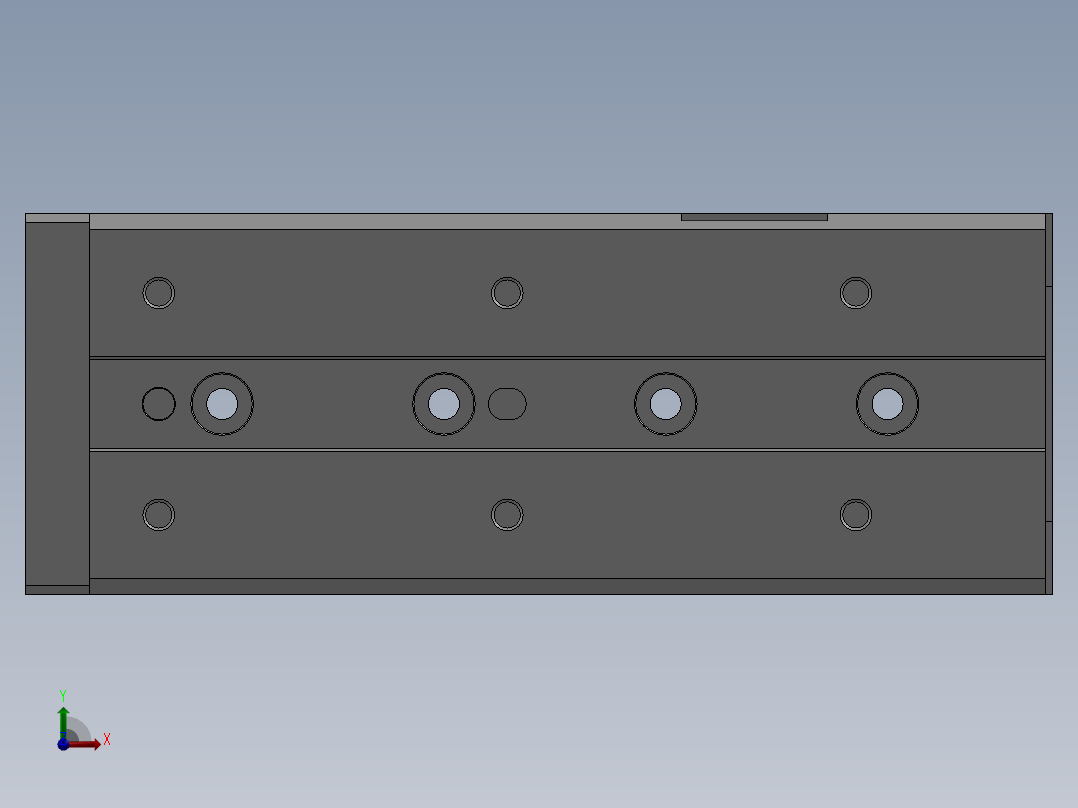 滑台气缸HLS16X75S前视图