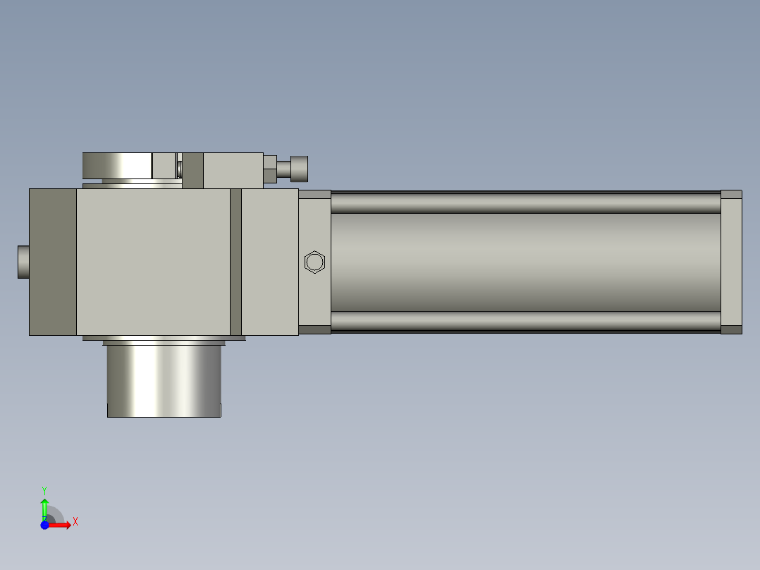 旋转气爪PRC80H-180前视图