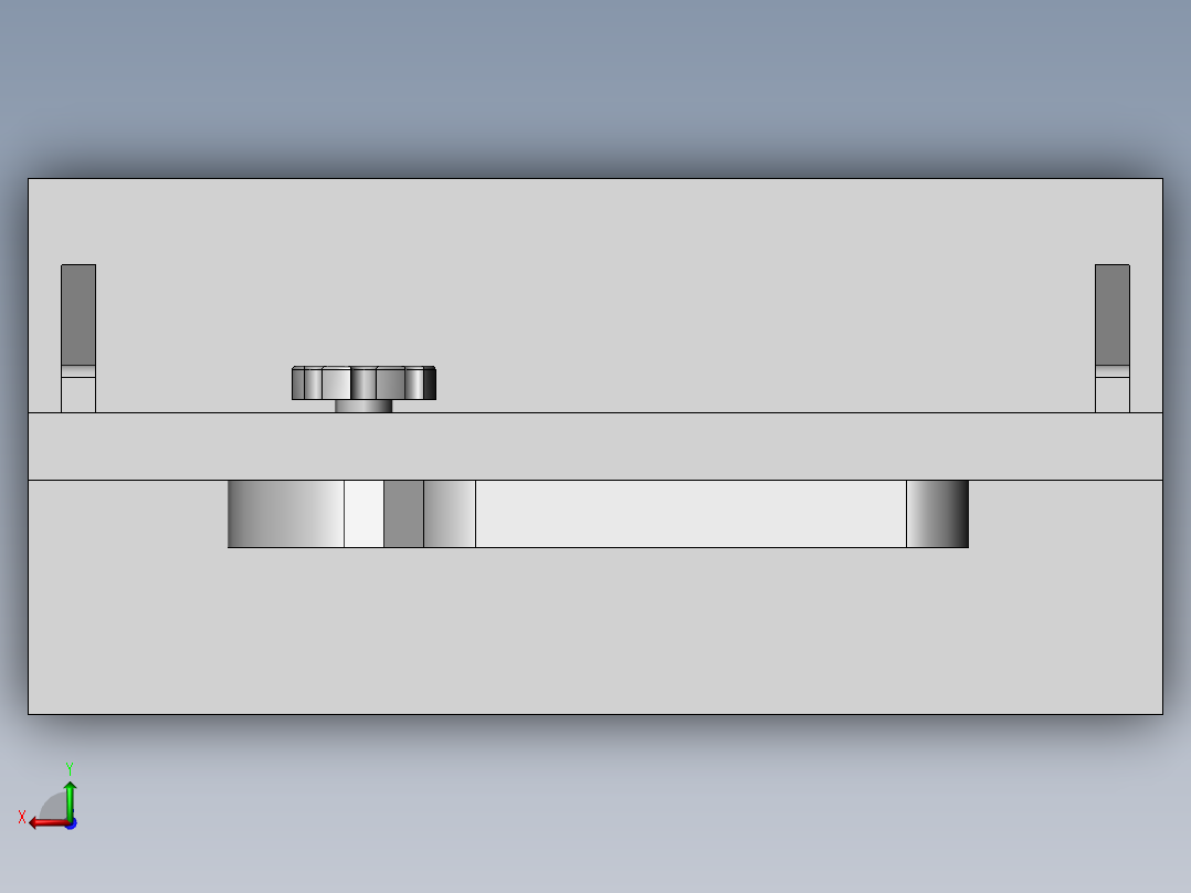 凸轮机构后视图