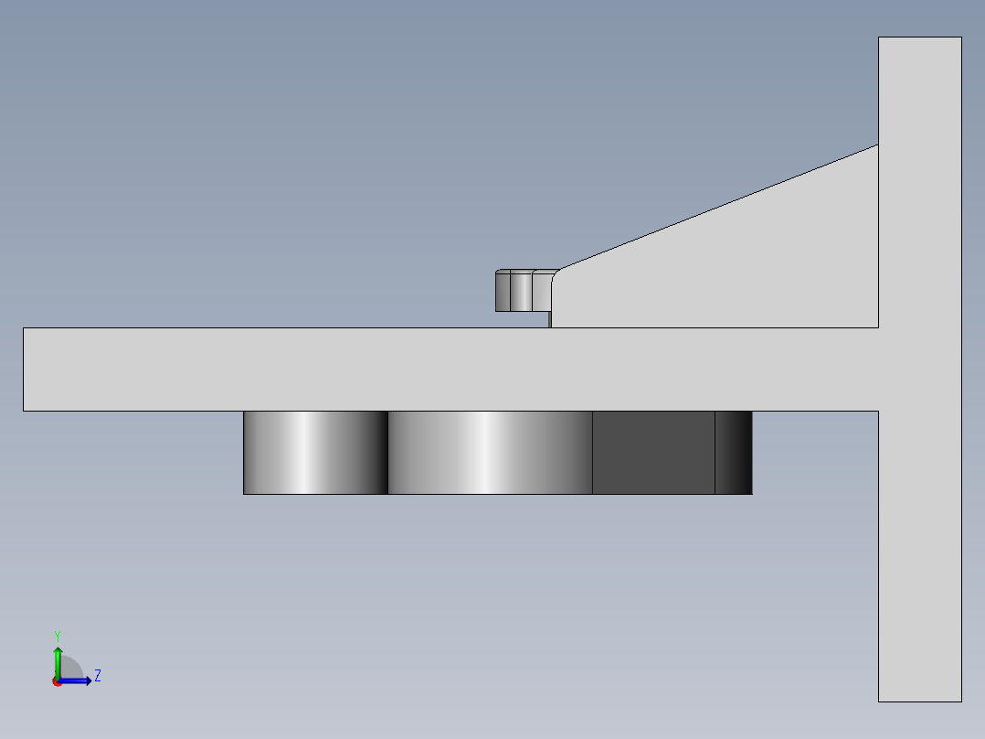 凸轮机构左视图