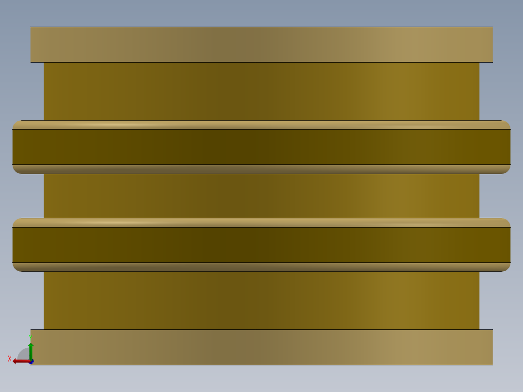 紧固件-No. 6-32 Brass 3DP Inserts后视图