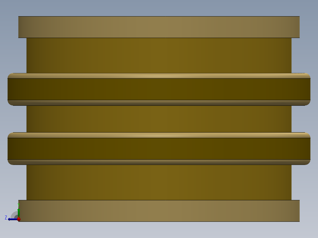 紧固件-No. 6-32 Brass 3DP Inserts右视图