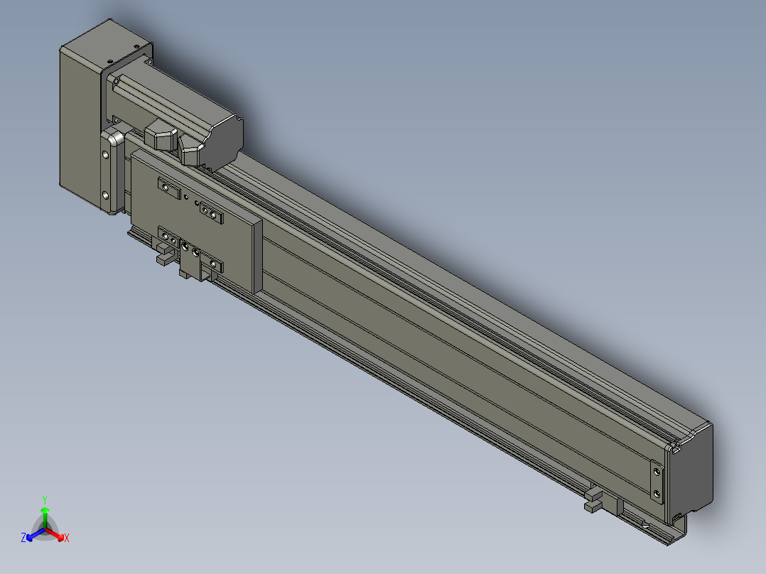VF丝杆传动-一般环境VT6-L10-C-S360-BR-P10-D4正等轴测图